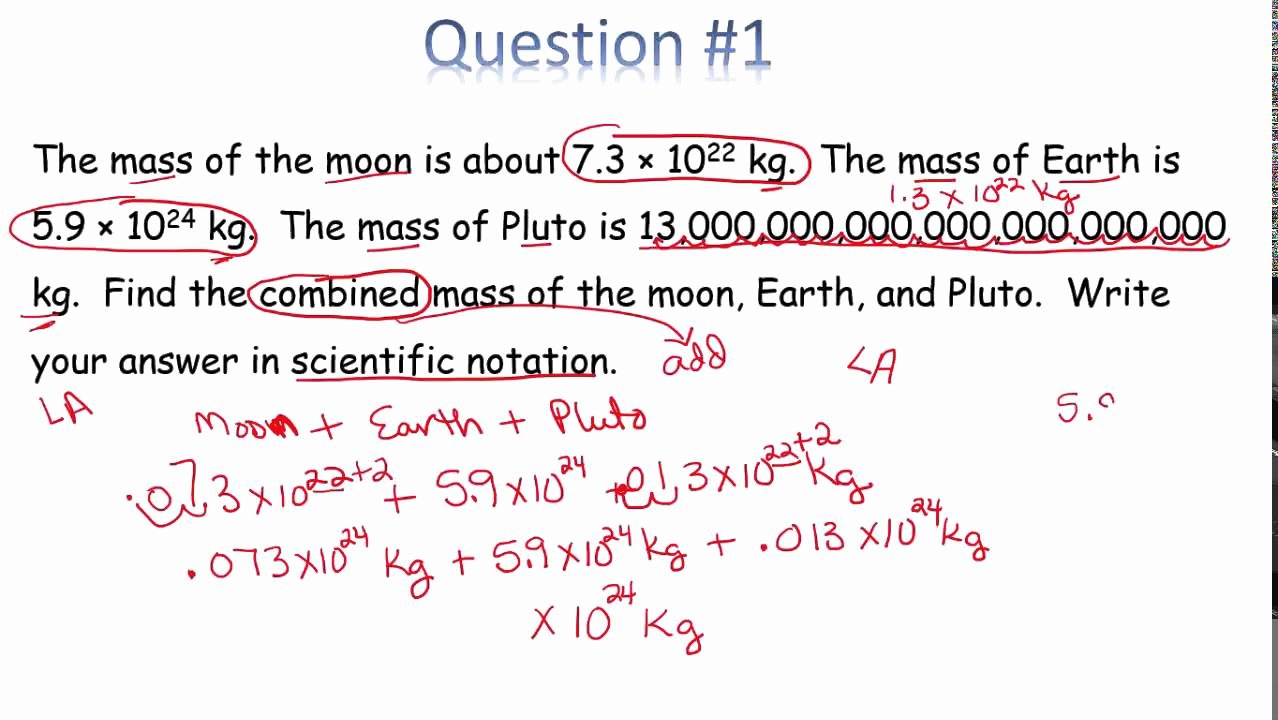 50 Adding Subtracting Scientific Notation Worksheet