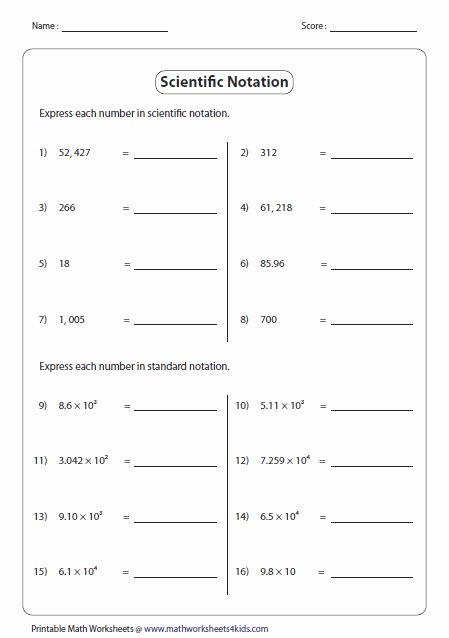 Adding Subtracting Scientific Notation Worksheet New 16 Best Pre Algebra Worksheets Images On Pinterest