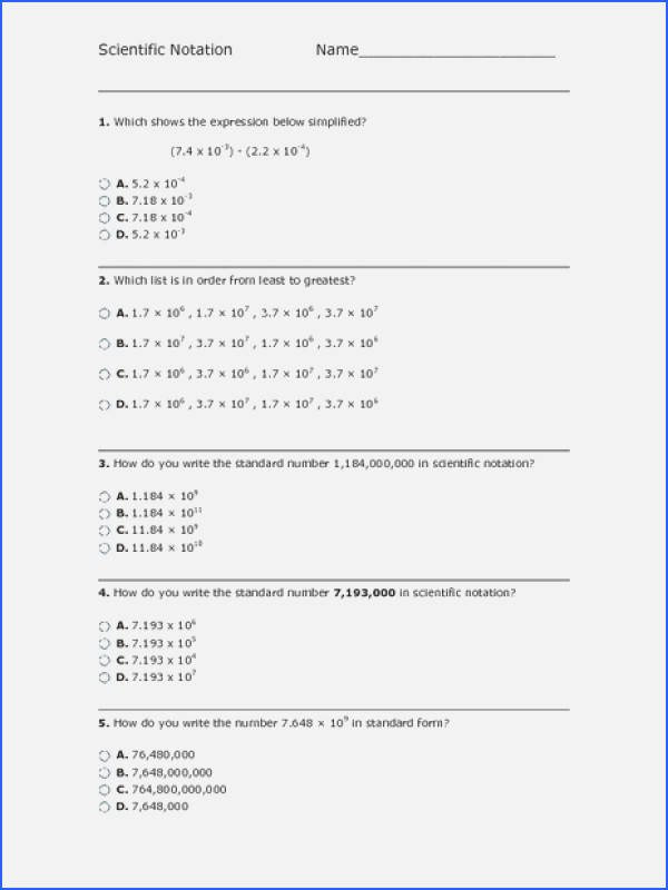 Adding Subtracting Scientific Notation Worksheet New Adding and Subtracting Scientific Notation Worksheet
