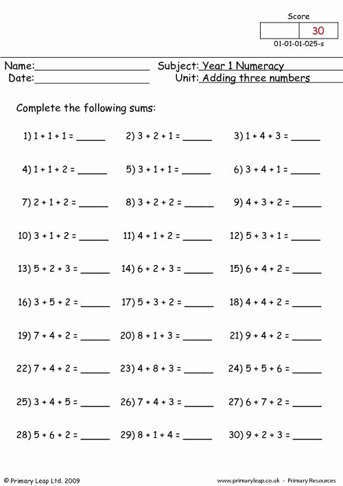 Adding Three Numbers Worksheet Awesome Adding Three Numbers