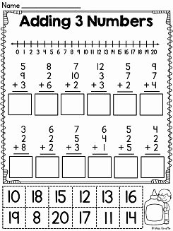 Adding Three Numbers Worksheet Beautiful First Grade Math Unit 12 Adding 3 Numbers