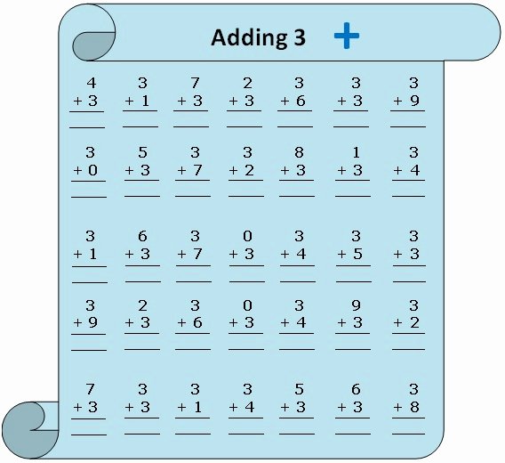 Adding Three Numbers Worksheet Beautiful Worksheet On Adding 3