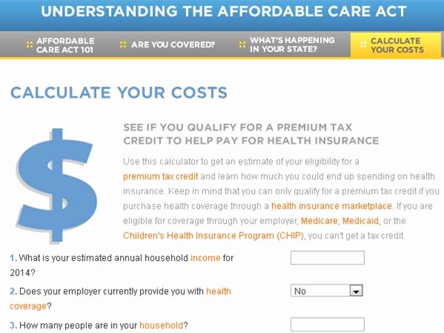 Affordable Care Act Worksheet Inspirational How Affordable is New Health Care Law Really Calculate