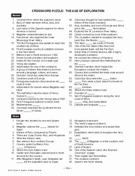 Age Of Exploration Worksheet Best Of Crossword Puzzle the Age Of Exploration American History