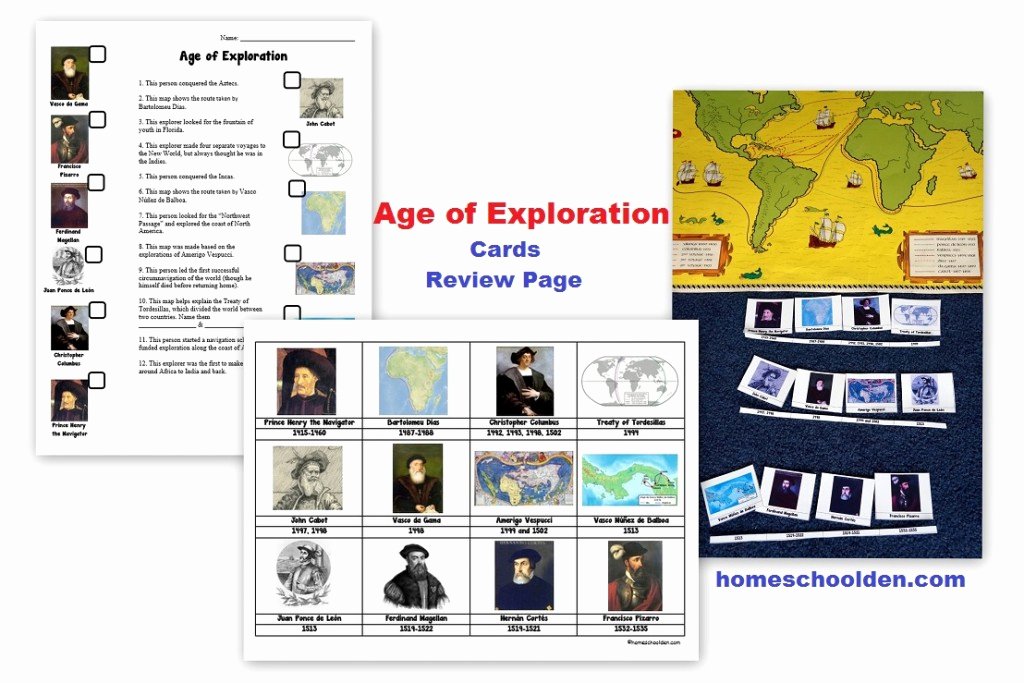 Age Of Exploration Worksheet Fresh Age Of Exploration Packet Homeschool Den