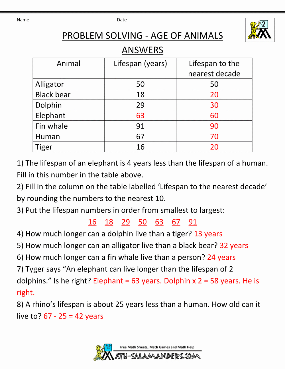 Age Word Problems Worksheet Best Of 2nd Grade Math Word Problems