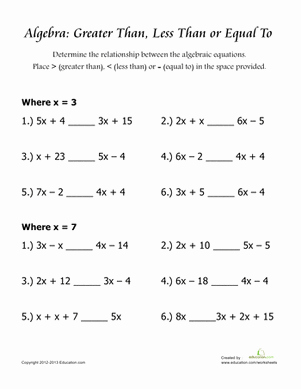 Algebra 1 Functions Worksheet Fresh Paring Algebraic Equations Worksheet