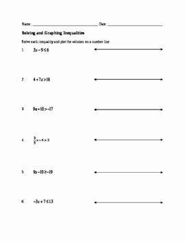 Algebra 1 Inequalities Worksheet Awesome Worksheet solving Linear Inequalities by No Frills Math