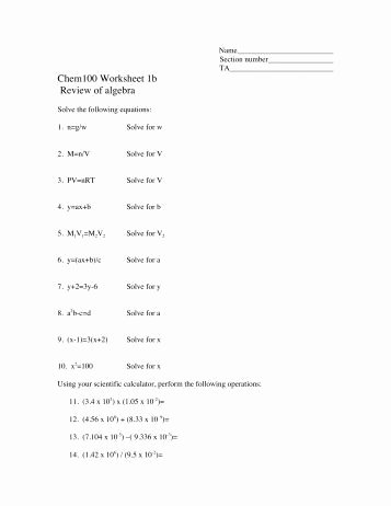 Algebra 1 Review Worksheet Beautiful M117 Algebra 1 Name Chapter 9 Review Worksheet 11
