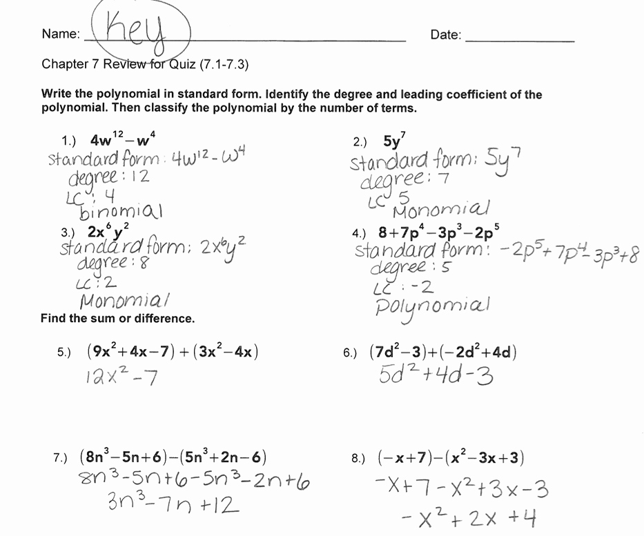 algebra 1 review worksheet