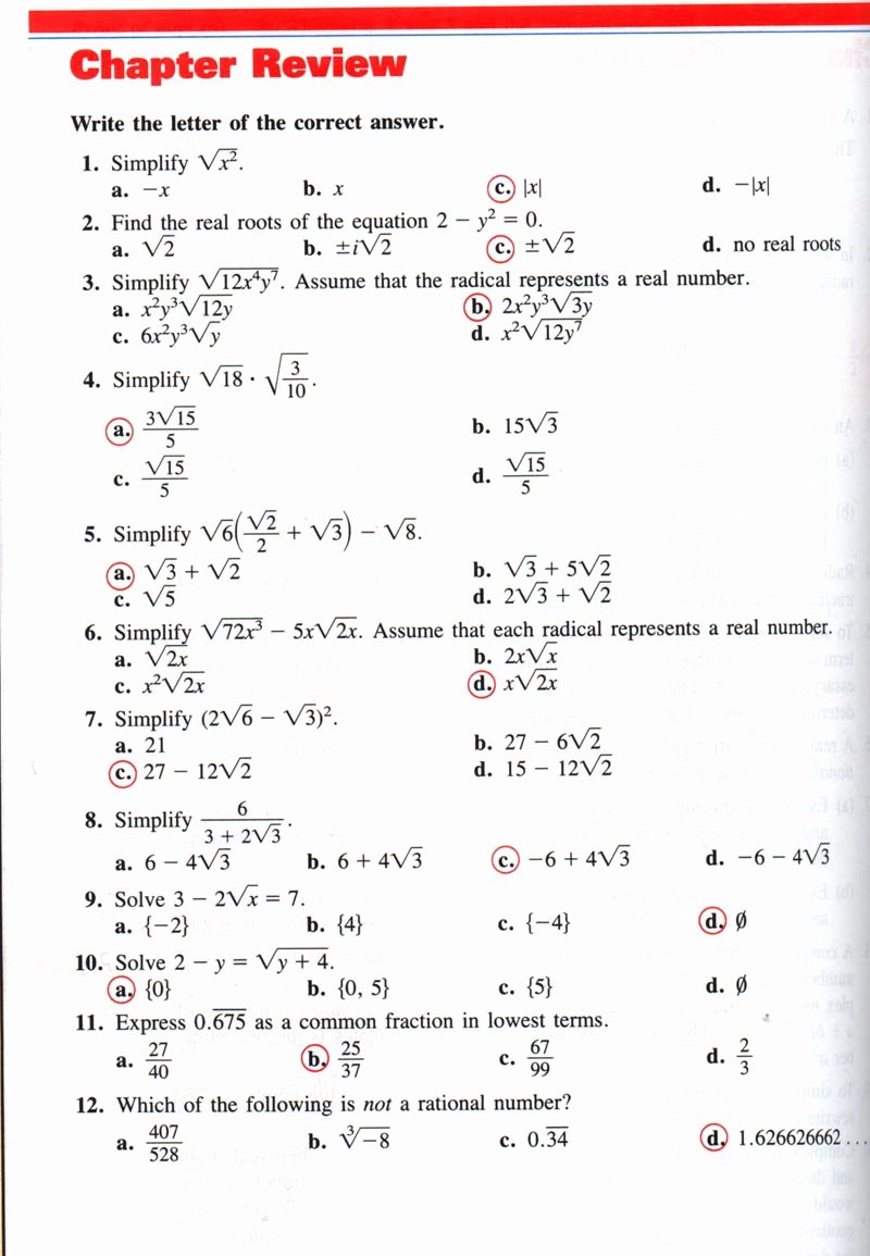 Algebra 1 Review Worksheet Unique Hw 2003 2004