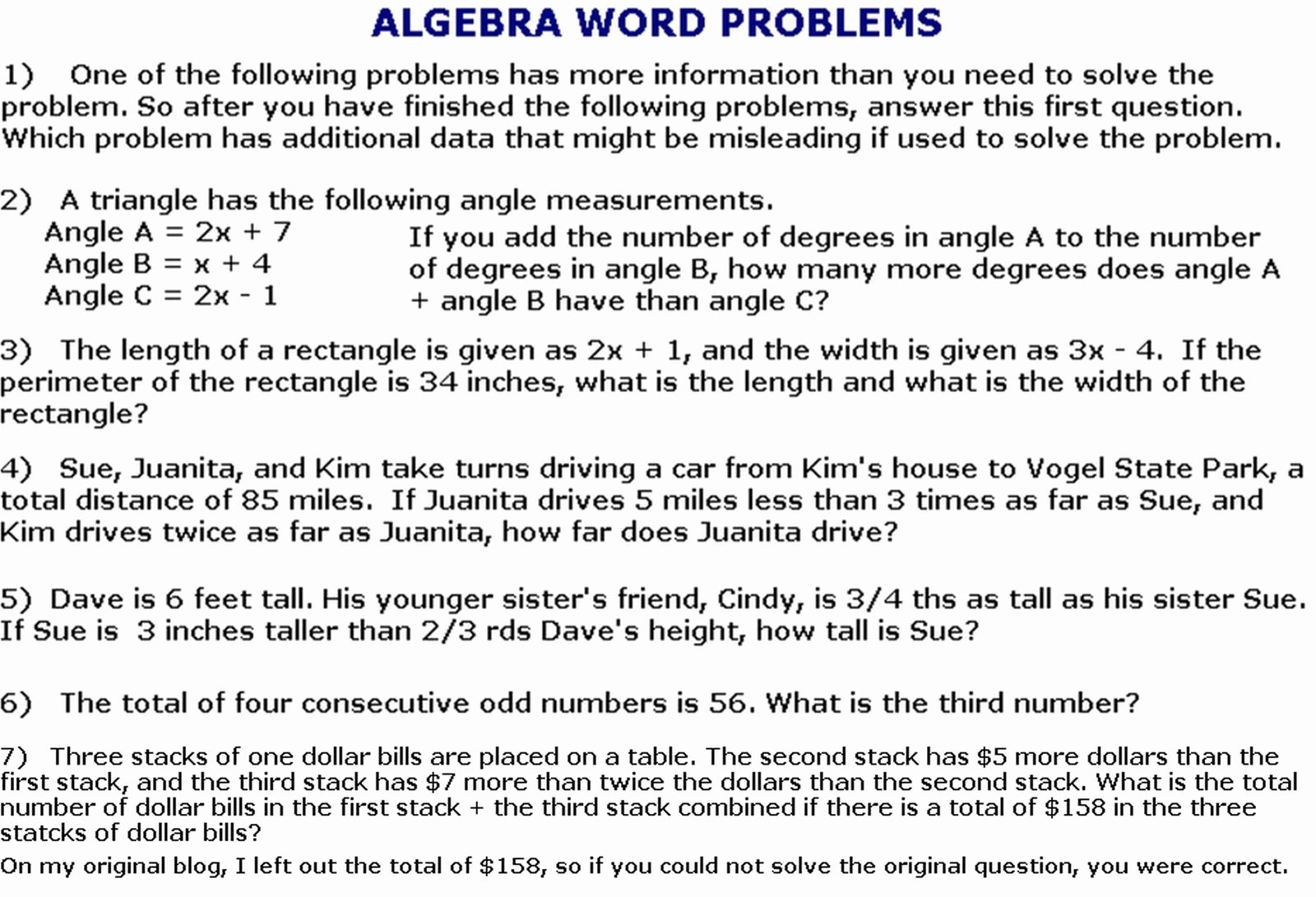 Algebra 1 Word Problems Worksheet Beautiful Cobb Adult Ed Math 2011 05 15
