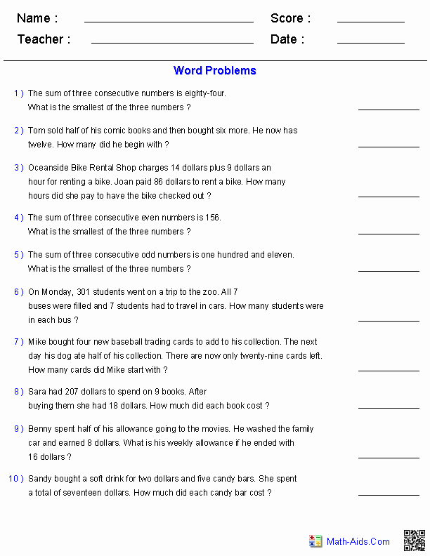 Algebra 1 Word Problems Worksheet Elegant Algebra 1 Worksheets