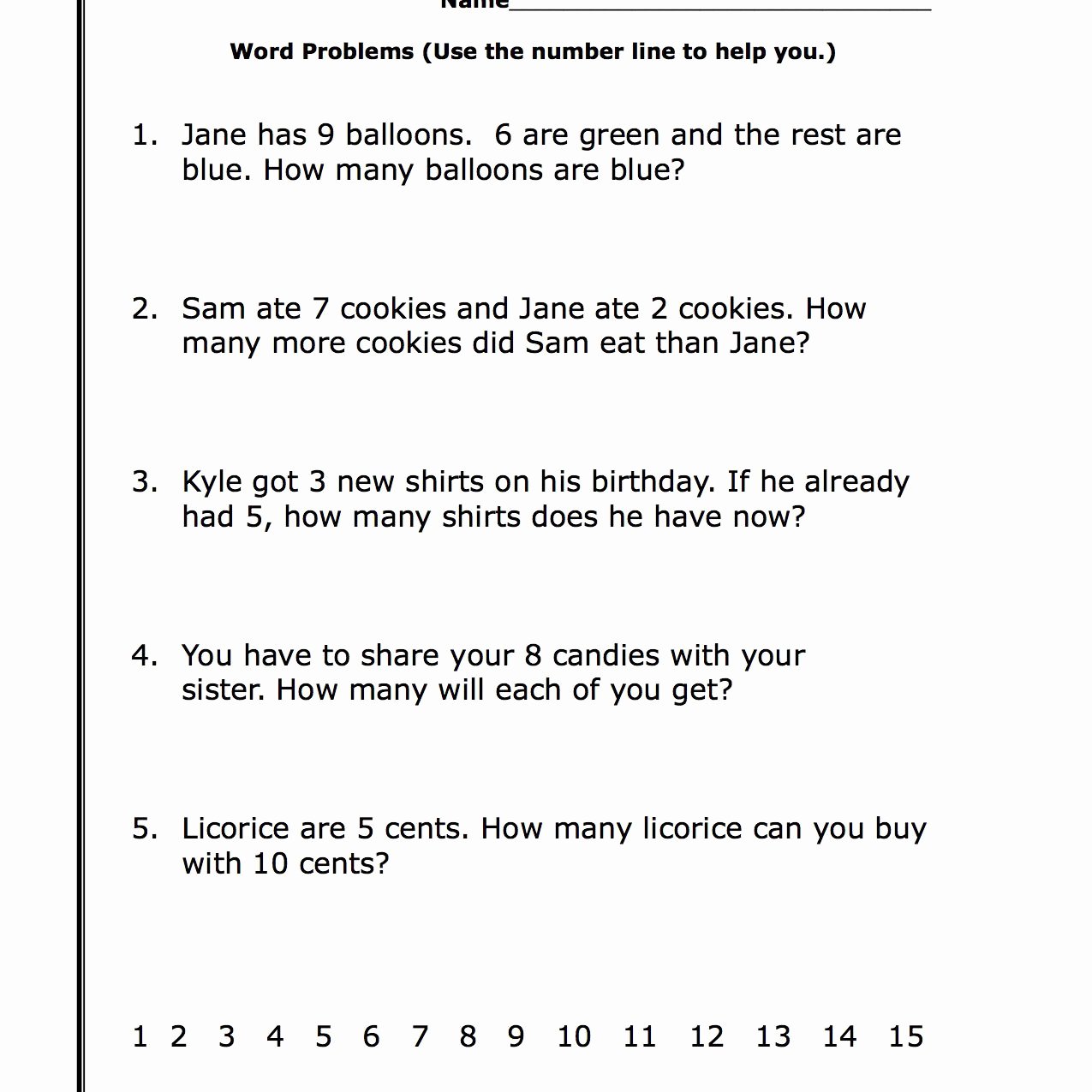 Algebra 1 Word Problems Worksheet Elegant First Grade Math Word Problems