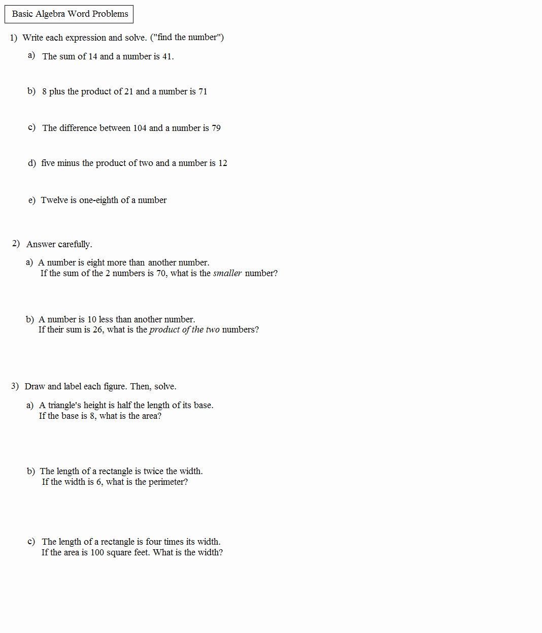 Algebra 1 Word Problems Worksheet Elegant Math Plane Algebra Word Problems