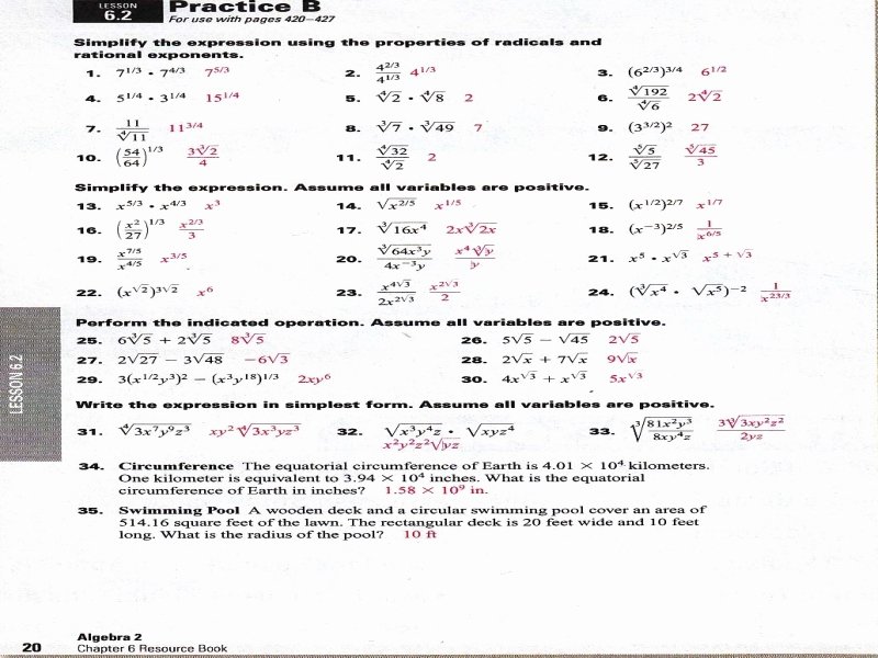Algebra 2 Review Worksheet Beautiful Algebra 2 Chapter 1 Review Worksheet Answers Austsecure