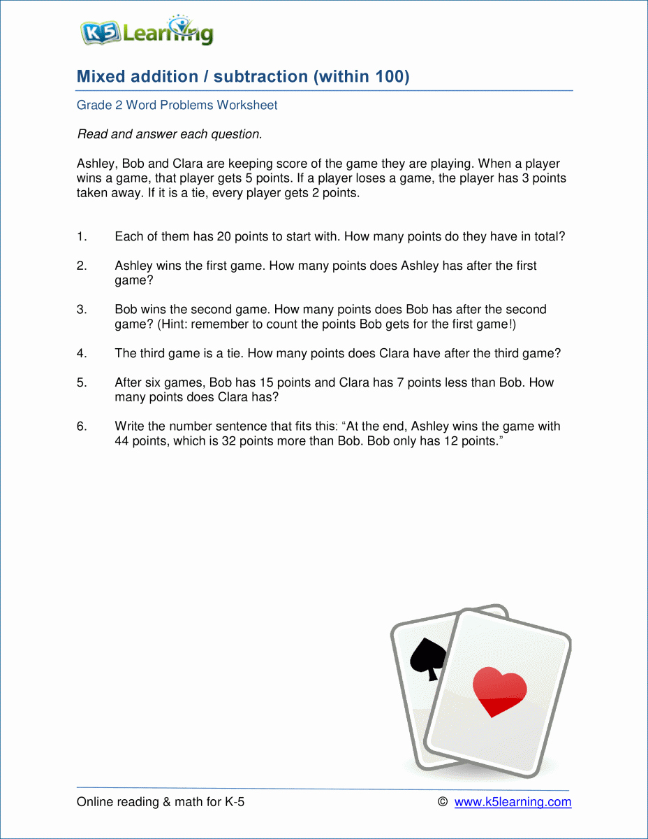 Algebra 2 Word Problems Worksheet Lovely 2nd Grade Math Word Problem Worksheets Free and