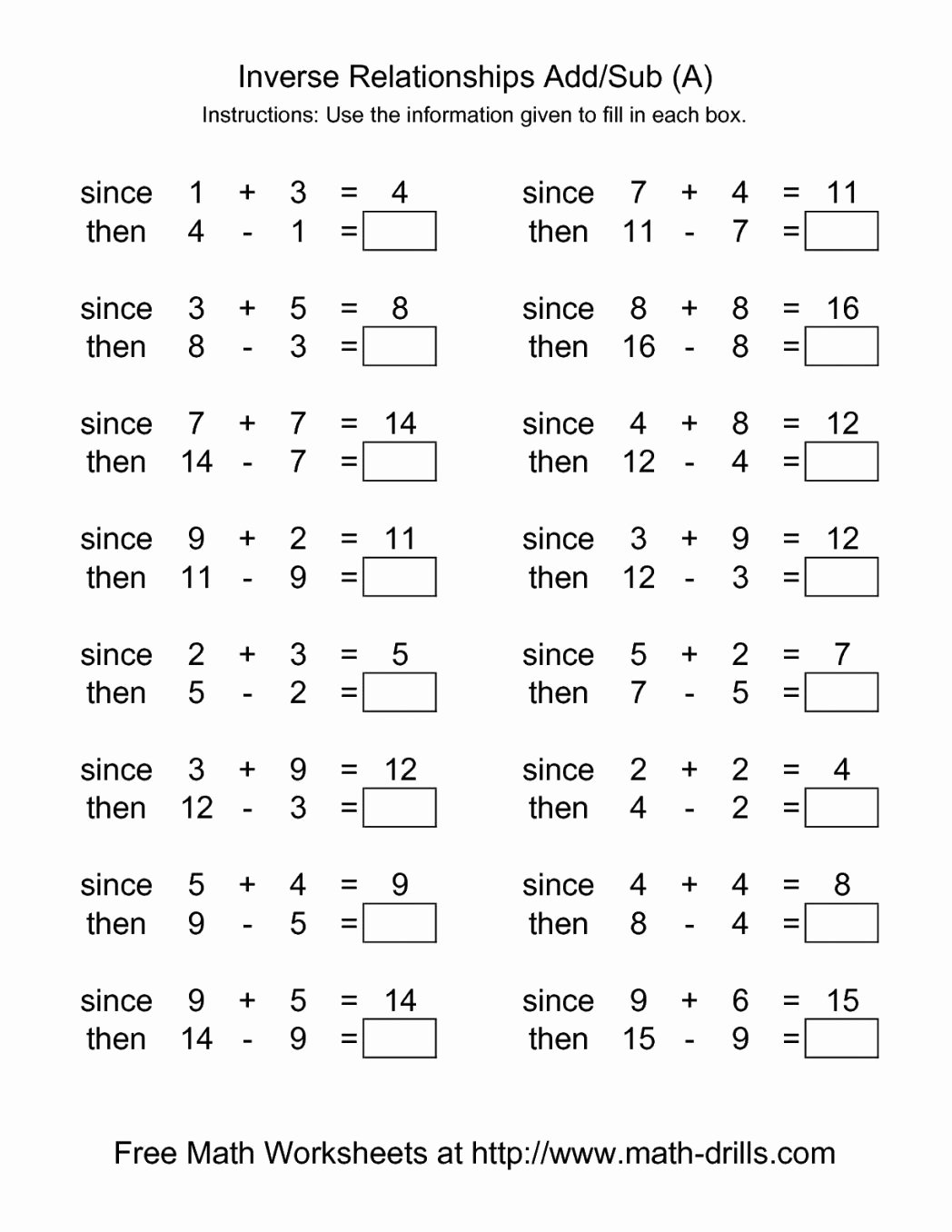 Algebra 2 Worksheet Pdf Inspirational Adding One Printable Addition Worksheet for Kids Maths