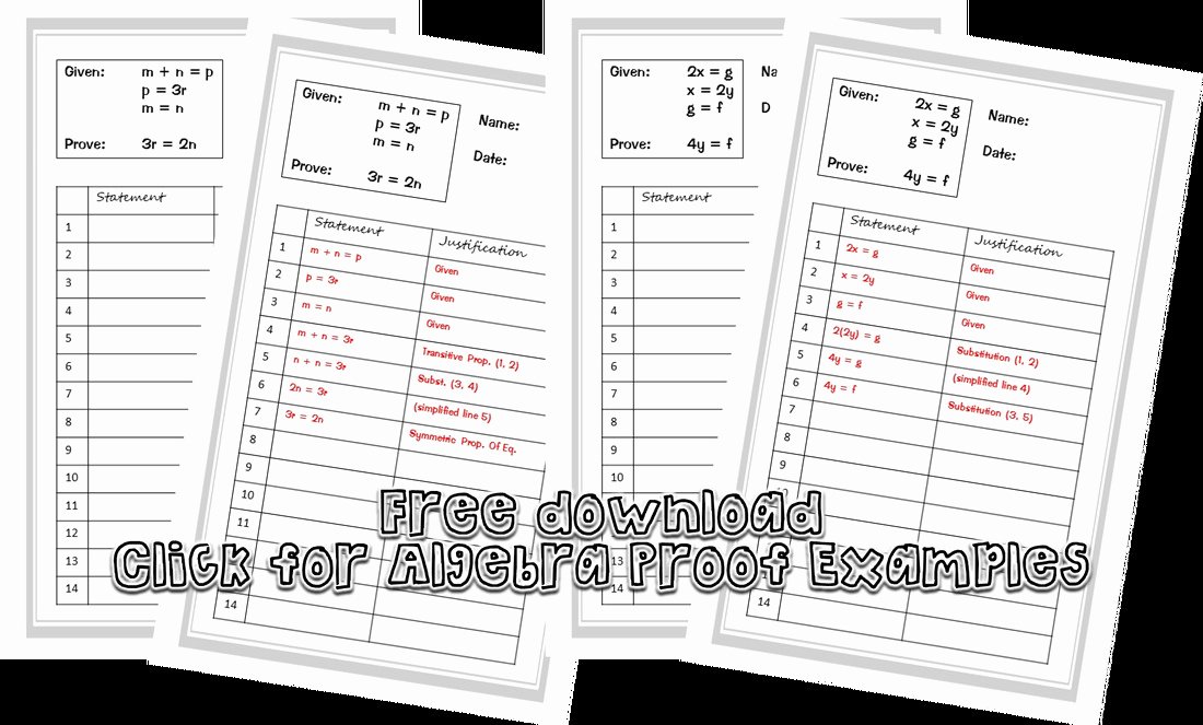 Algebraic Proofs Worksheet with Answers Best Of Algebraic Proofs Worksheet
