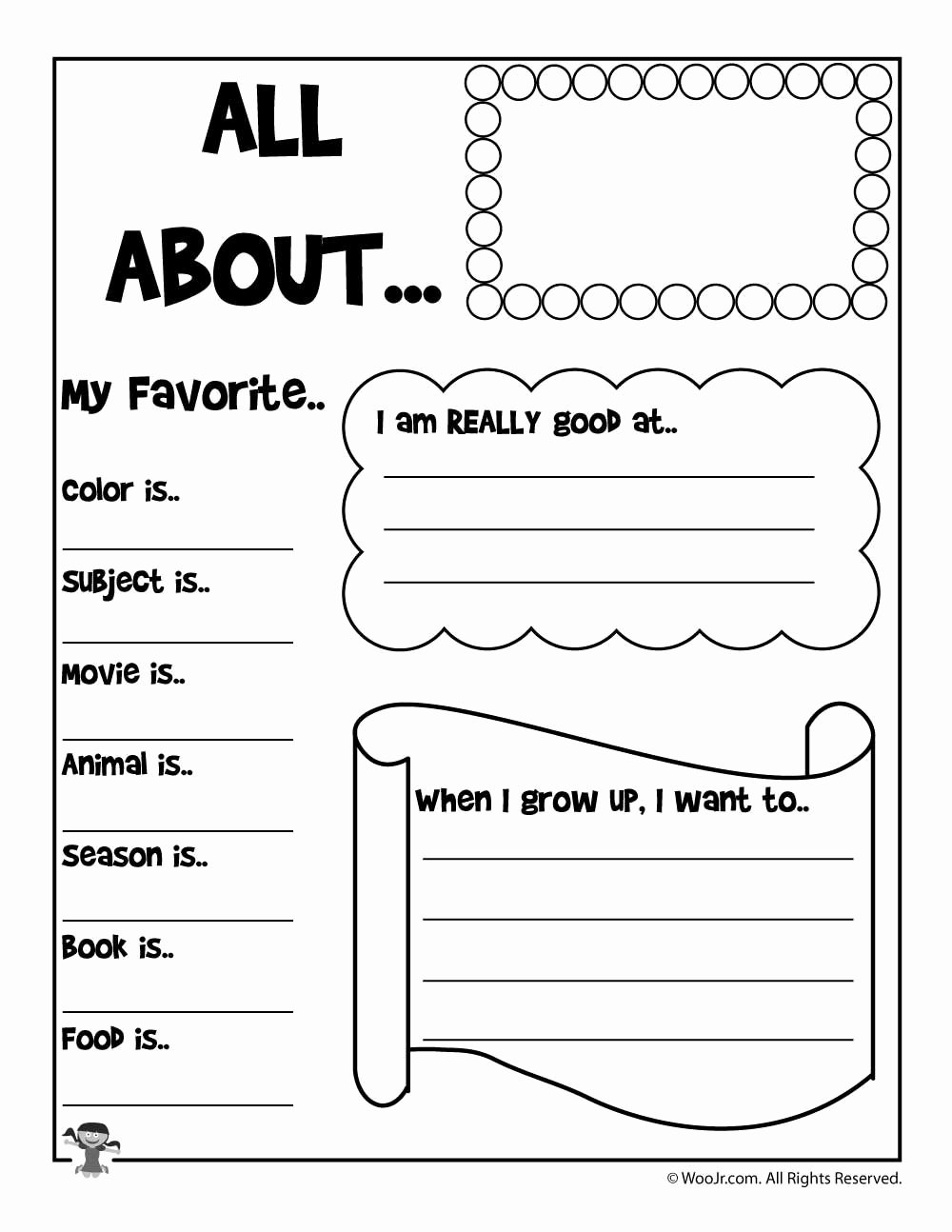 All About Me Printable Worksheet Awesome Printable About Me Worksheets Printables for Kids