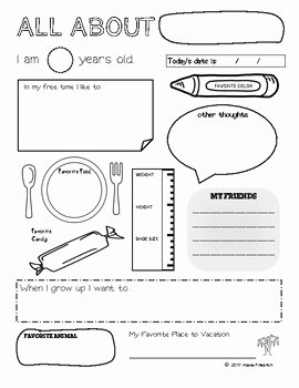 All About Me Printable Worksheet Elegant All About Me Worksheet Good for Homeschoolers by Alana