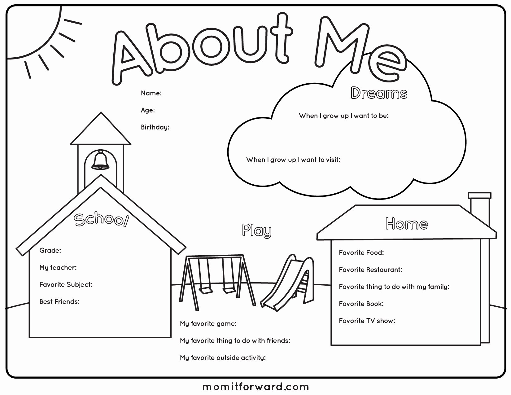 All About Me Printable Worksheet Inspirational All About Me Worksheetstake the Pen