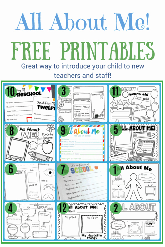 All About Me Printable Worksheet Unique All About Me Worksheets 11 Free Printables and Templates
