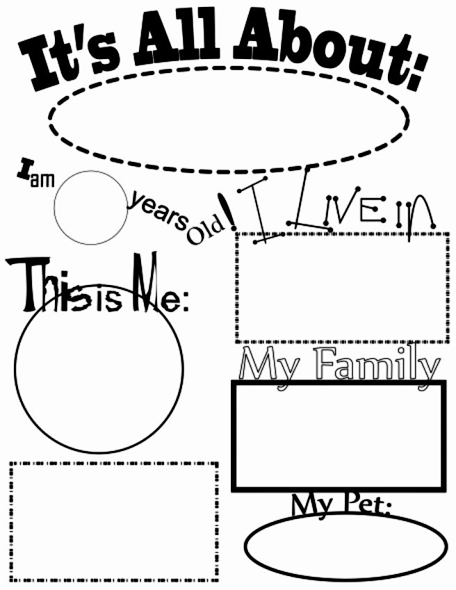 All About Me Printable Worksheet Unique All About Me Worksheetstake the Pen