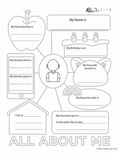 All About Me Worksheet Elegant All About Me Printable Worksheets Free Teaching Resources