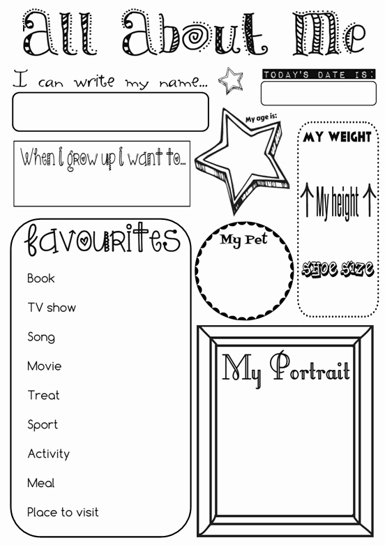 All About Me Worksheet Lovely All About Me Worksheetstake the Pen