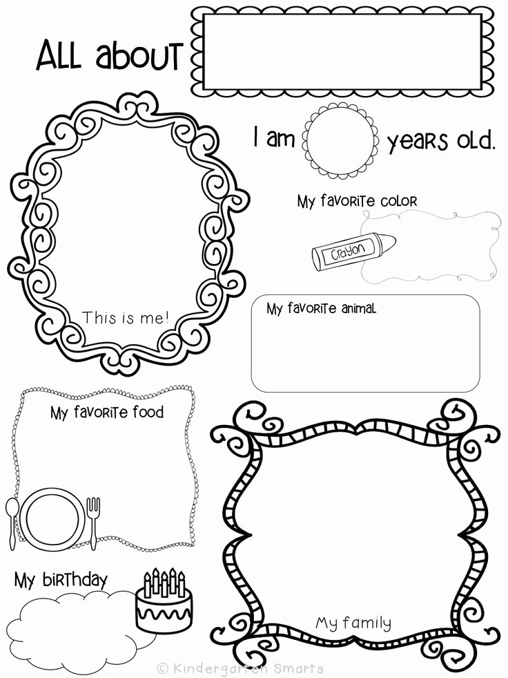 All About Me Worksheet Preschool Lovely 25 Best Ideas About All About Me On Pinterest