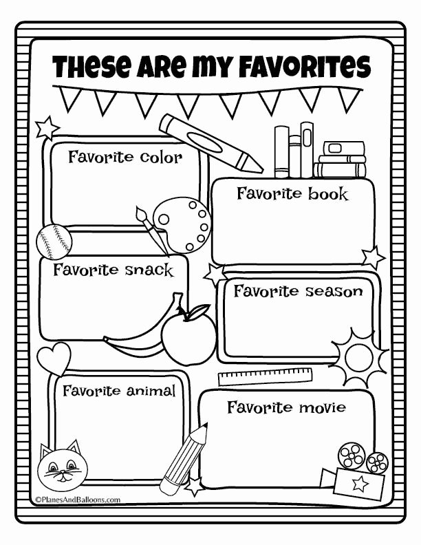 All About Me Worksheet Preschool Unique All About Me Worksheets Fall Preschool Activities