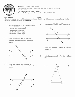 Angle Pair Relationships Practice Worksheet Inspirational 1 5 Angle Pair Relationships Practice Worksheet Day 1 Jnt