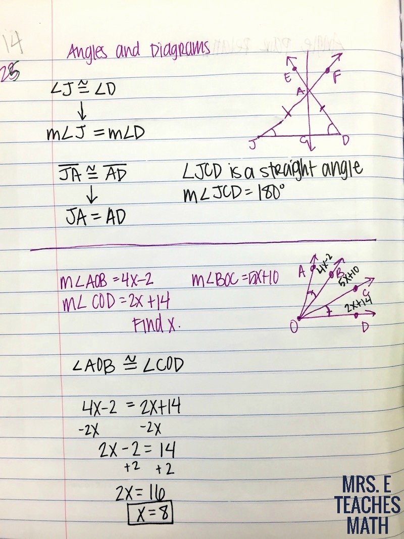 50 Angle Pair Relationships Worksheet