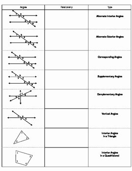 Angle Pair Relationships Worksheet New Angle Pairs Foldable by Melissa Chamberlin