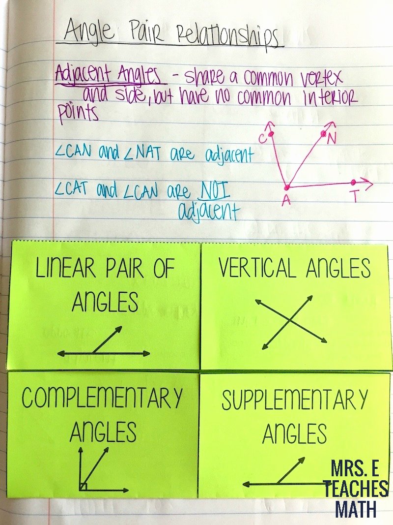 50 Angle Relationships Worksheet Answers
