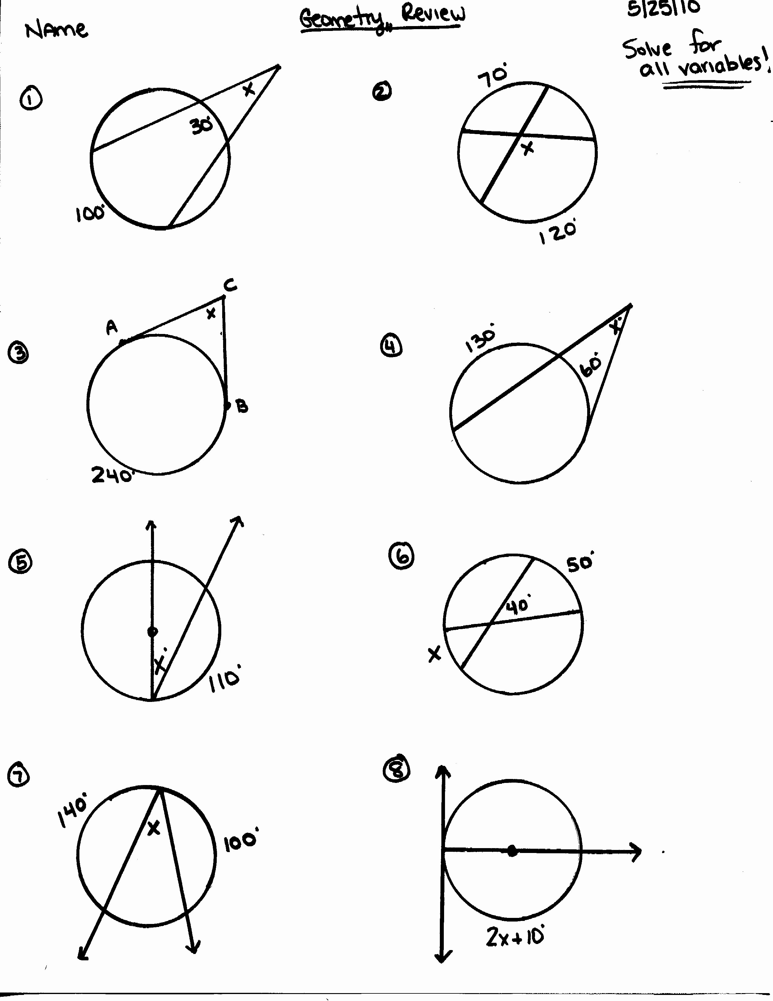 Angles In A Circle Worksheet Awesome 14 Best Of Different Types Angles Worksheet