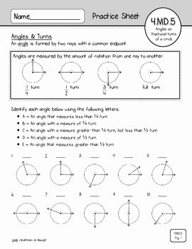 Angles In A Circle Worksheet Best Of 4 Md 5 Practice Sheets Relating Angles Degrees