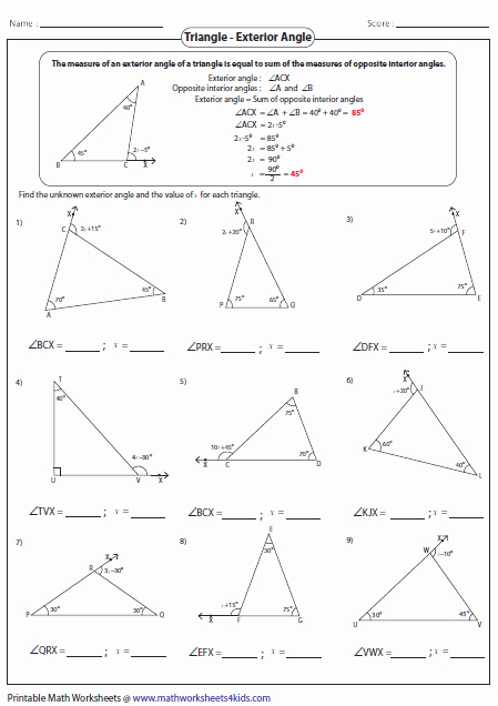 Angles In A Triangle Worksheet Elegant Triangles Worksheets School Ideas