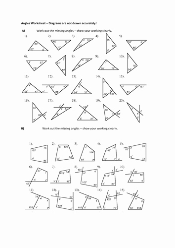Angles In A Triangle Worksheet Inspirational Angles In Triangles and Quadrilaterals by Expateducator