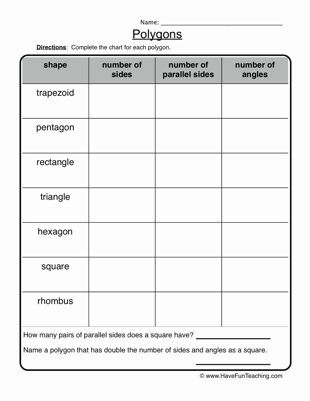 Angles Of Polygon Worksheet Best Of Shapes Worksheets
