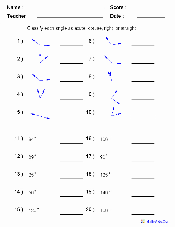 Angles Of Polygon Worksheet New Geometry Worksheets