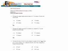 Angular and Linear Velocity Worksheet Elegant Angular Velocity Lesson Plans &amp; Worksheets