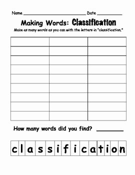 Animal Classification Worksheet Pdf Awesome First or Second Grade Animal Classification Worksheet