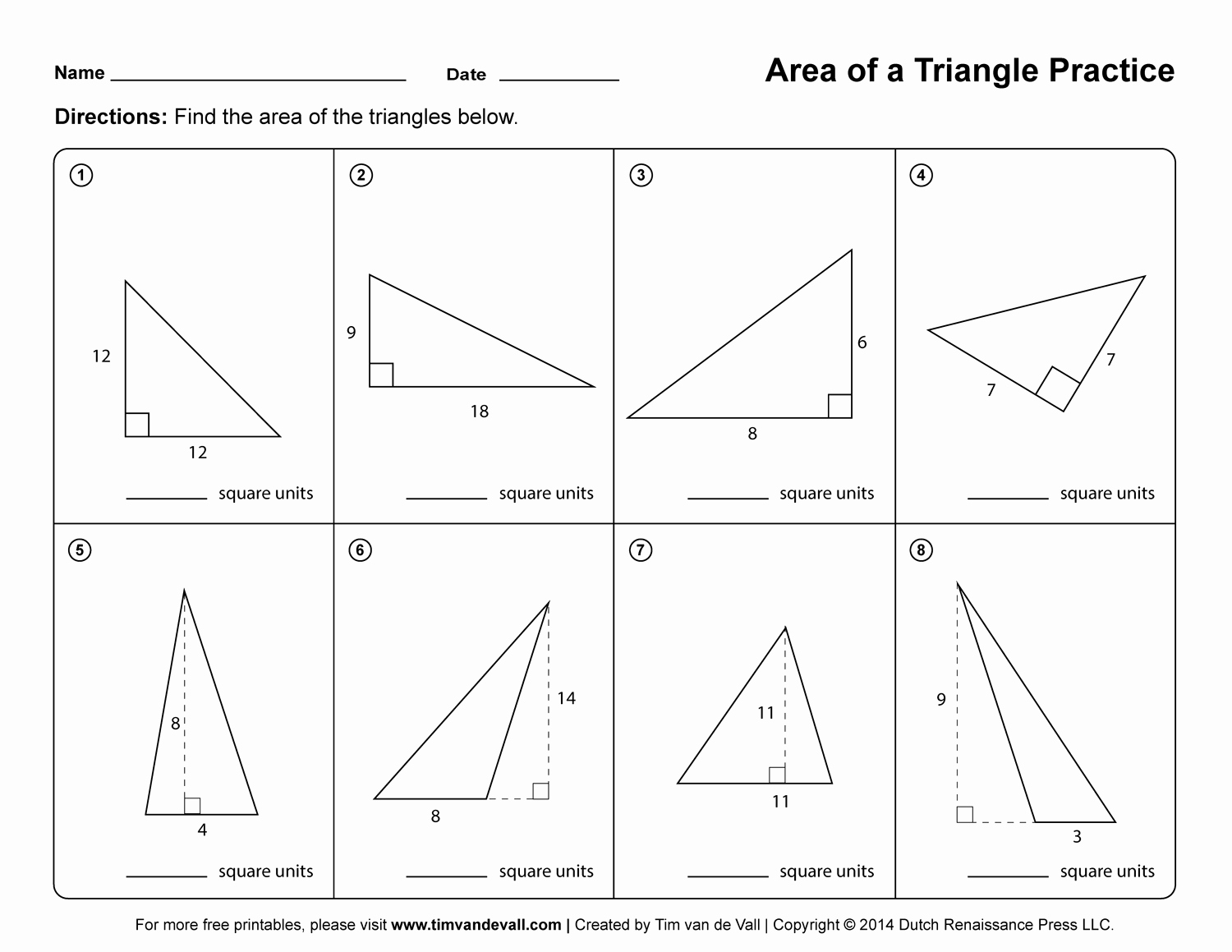 Area Of A Triangle Worksheet Best Of area Of A Triangle Worksheets – Third Grade Math Worksheets