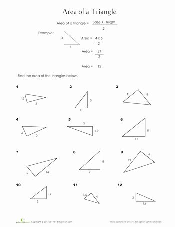 Area Of A Triangle Worksheet Unique 17 Best Ideas About Perimeter Triangle On Pinterest