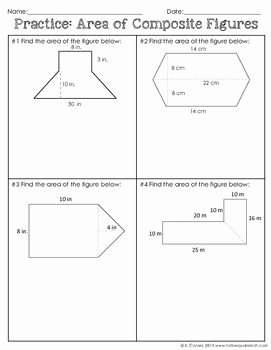 Area Of Composite Figures Worksheet Beautiful area Of Posite Figures Math Activities
