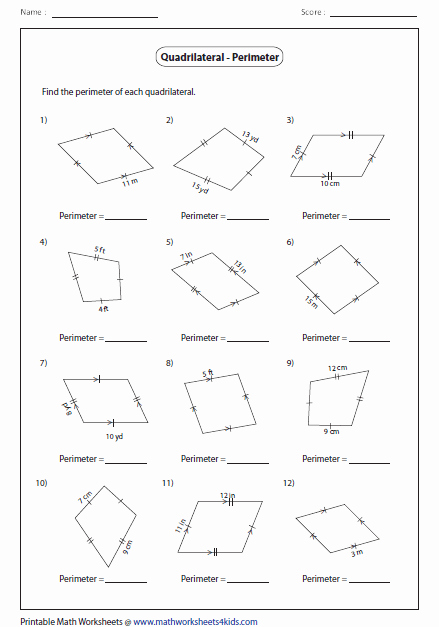 Area Of Parallelogram Worksheet Elegant area Quadrilateral Worksheet