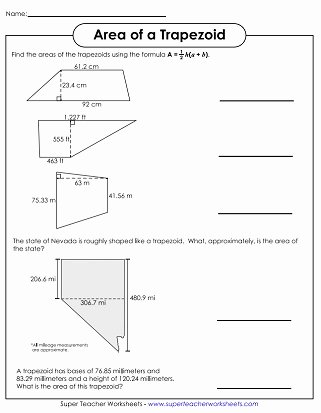 Area Of Parallelogram Worksheet Lovely area Of Parallelograms &amp; Trapezoids Worksheets