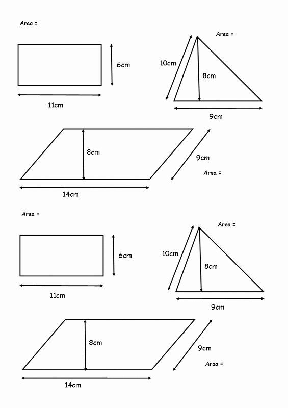 Area Of Parallelogram Worksheet New Length area and Volume Free Worksheets Doingmaths